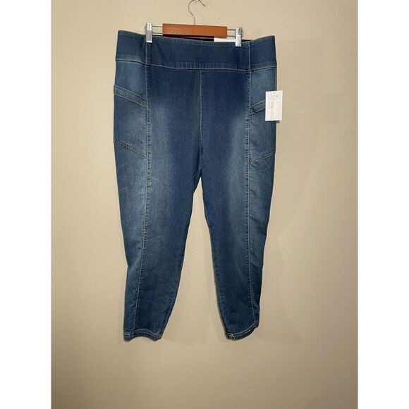 Westbound Essential Leggings High Rise Skinny Jeans L Petite XL Pull On Pockets - Picture 2 of 7